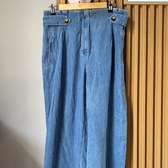 Sezane Armando Trousers Denim - Size 42 - Picture 1 of 3